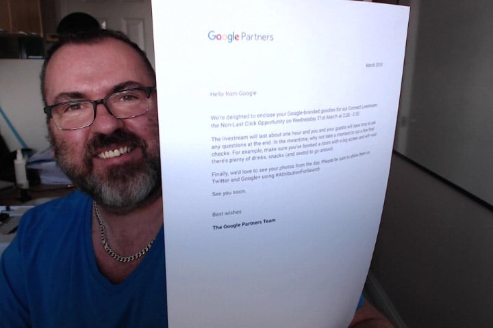 Google Partners marketing kit cover letter